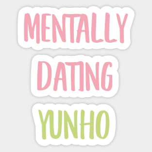 Mentally dating ATEEZ Yunho Sticker